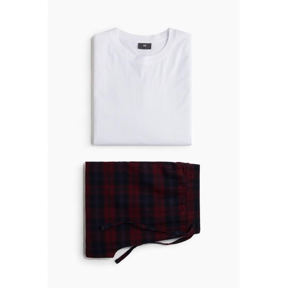 

Пижама HM Regular Fit белая XS