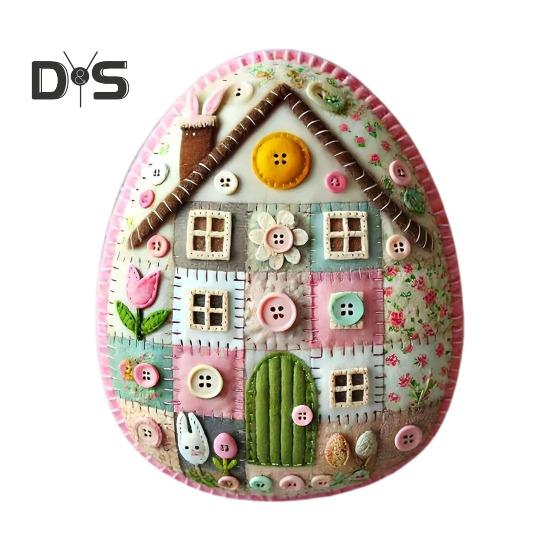 

Набор для изготовления лоскутного яйца, набор для самостоятельного изготовления лоскутного фетрового яйца, пасхальный декор, набор для вышитых пасхальных яиц из фетра, наполнители для пасхальных корзин E