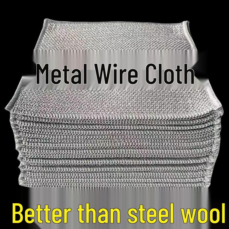 

Металлическая проволочная мочалка для удаления пятен и мытья посуды 20x20 cm