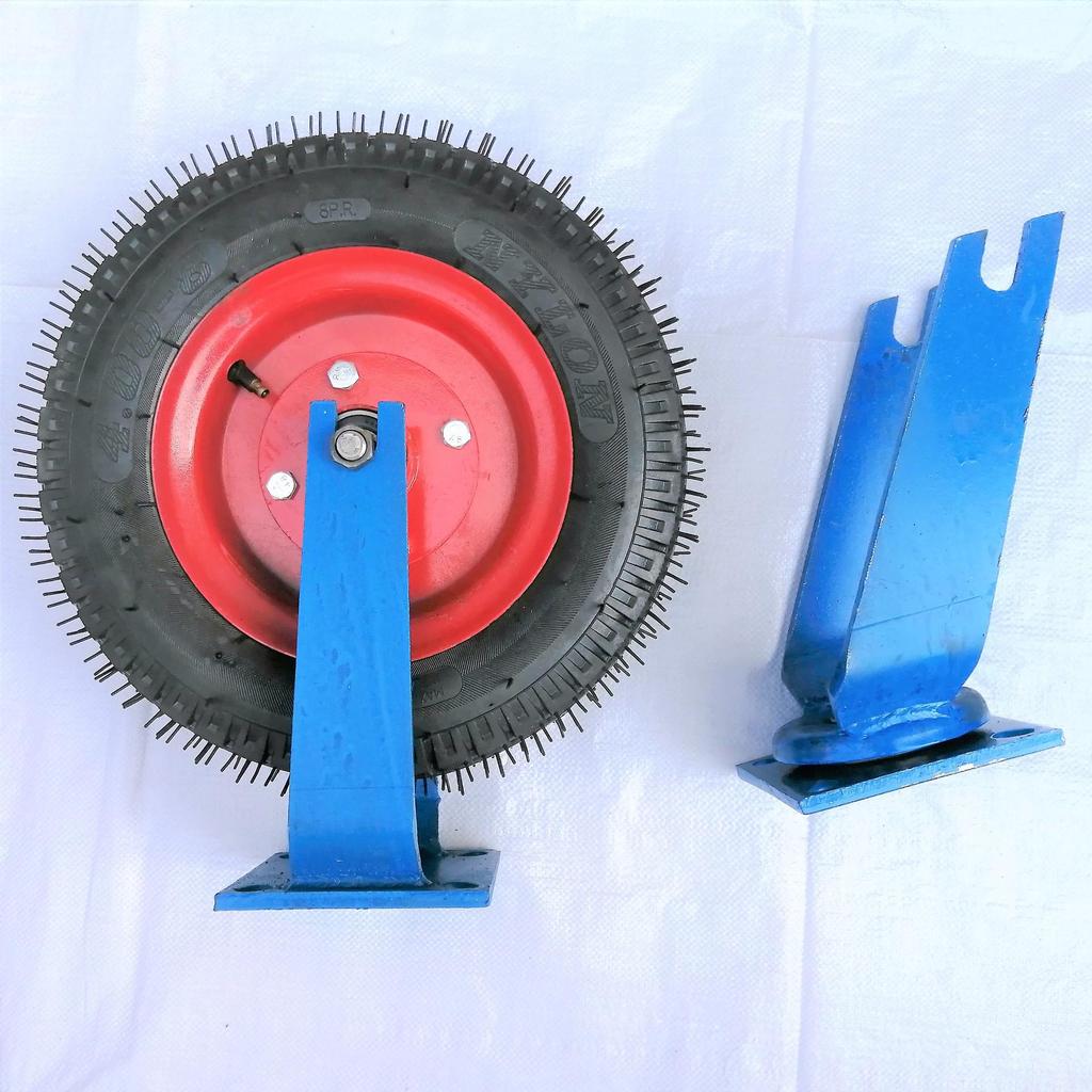 Industrial Inflatable Wheel - 400-8 Universal Wheel for Construction, Wheelbarrow, and Handcart Use