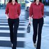 Women's Fashion Slim-Fit Long Sleeve Blouse - Early Autumn 2024