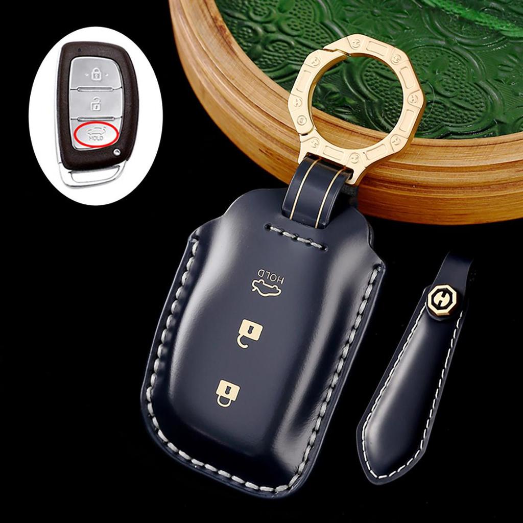 Hyundai ix35/Tussen Sonata San Duffy Ioniq i10 i20 i30 i40 iX20 Handmade Cowhide car key cover