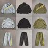 26 Streetwear Teufelsinsel Reflektierend Buchstabe Trainingsjacke Hose Set Herren Damen High Street Outfit