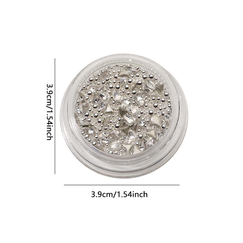 1Box Nail Heart Love Splicing Diamonds Zircon  Jewelry Charms Decoration Shiny Gems Diamonds Nail Art Kit Accessories