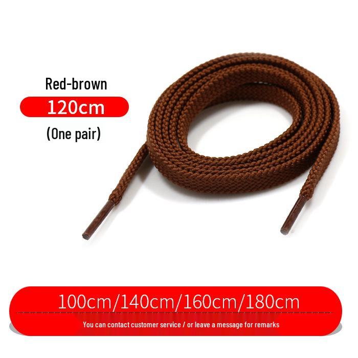 Flat Thickened Sneaker Laces for Casual and Basketball Shoes - In Black, White, and Colorful Designs