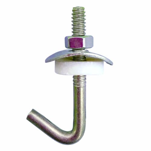DAIDOHANT (Corrugated Hook) Stainless Steel Hook Bolt Set (SUS304) (Nominal Diameter D) 6 X (Length L) 75mm (Pack of 10) 10102272