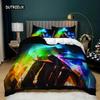 Firewood Duvet Cover Set Microfiber Burning Flame Atmosphere Bedding Set for Teens Adults Soft Twin Queen King Size Quilt Cover