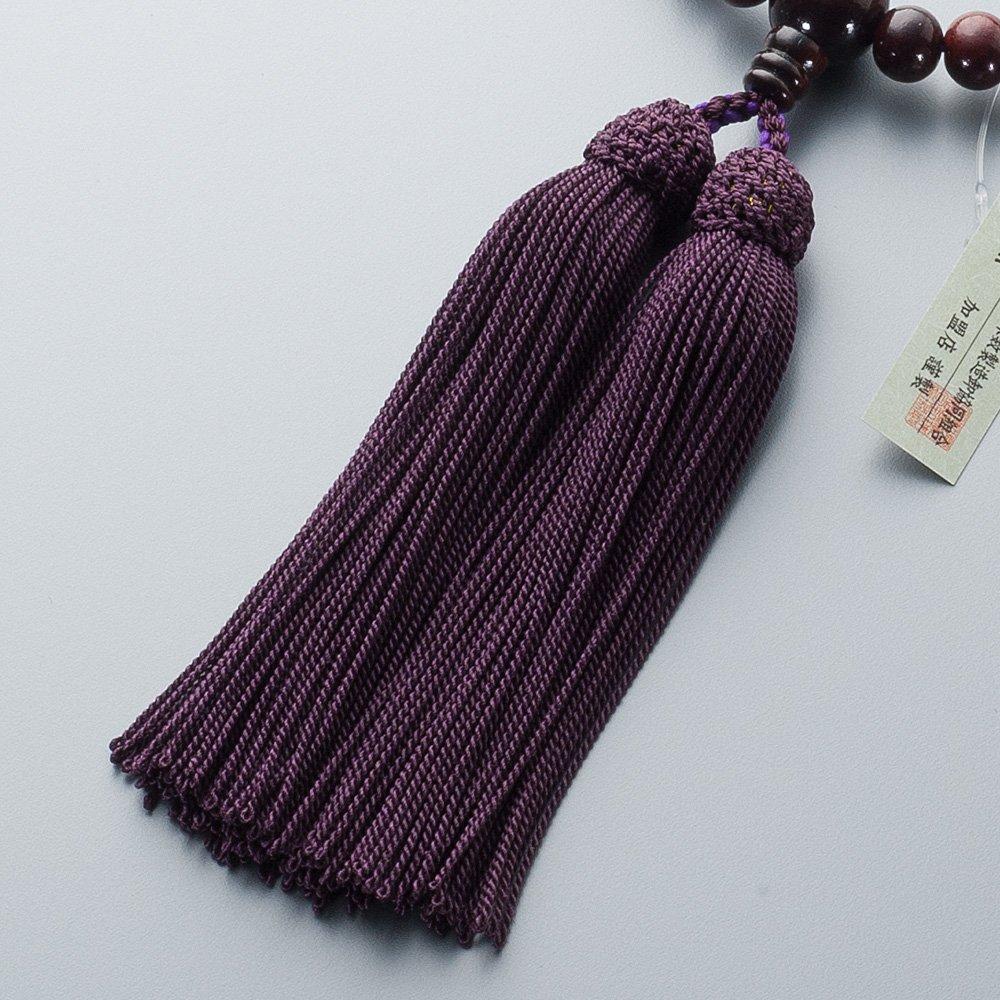 Takita Prayer Beads for Rosewood 8mm Pure Silk Head Beads Bag Kyoto Prayer Beads That Can Be Used by All Certificate Included [Butsudanya Shoten]