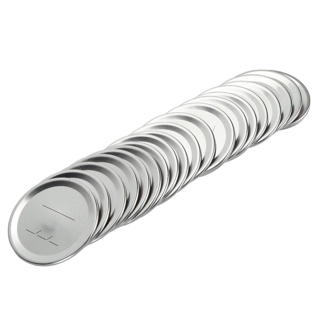 22pcs Mason Jar Lids Reusable Metal Split Type Regular Mouth Canning Lids for Pickles Jams 3.4 Inch