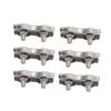 6pcs Duplex Wire Rope Clip Cable Clamps Stainless Steel Duplex 2‑Post Cable Clamp for Wire RopeM4