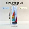 1PC Simple Single Sailboat Ocean Print 750ml Color Plastic Sports Water Bottle Leakproof Flip Straw Lid Suitable for Sports Office Home Use
