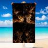 Quick Dry Beach Towel Attack on Titan Pattern, Lightweight Absorbent Towel for Pool Beach Vacation Use