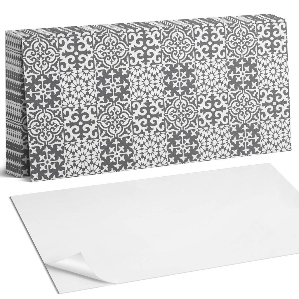 Kafelki Samoprzylepne Z Grafiką Do Jadalni Pcv Wzory Dekoracyjne Na Płytkach 10X40X20 Cm