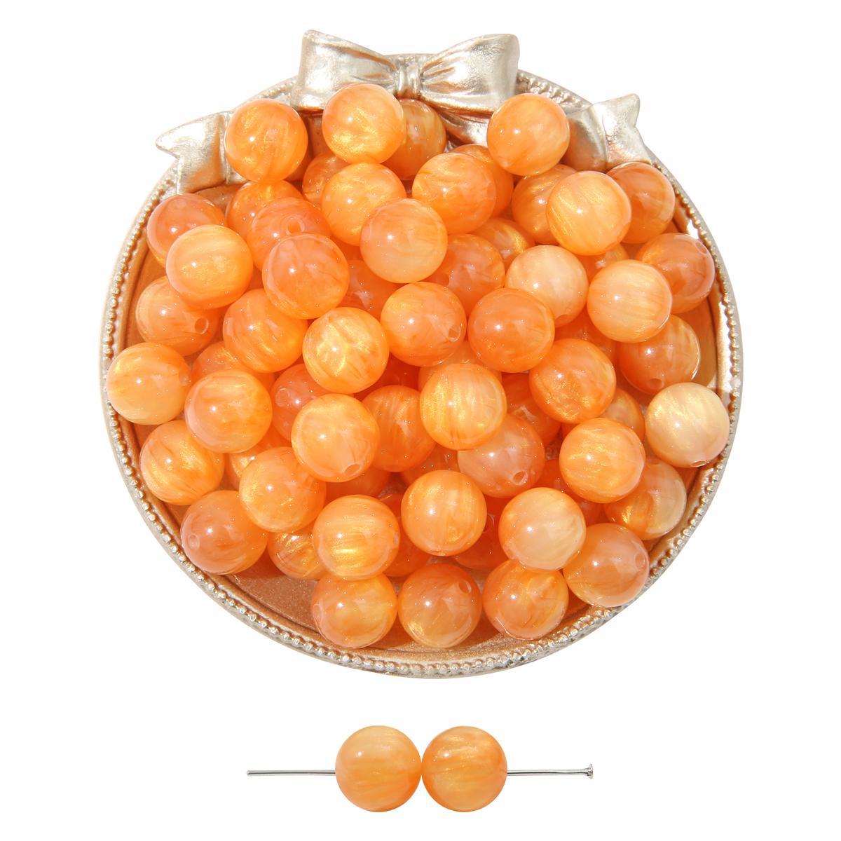 

10-50 шт., бусины из смолы ручной работы, золотая фольга, бусины «кошачий глаз» для ожерелья, браслета, сережек, изготовления ювелирных изделий, бусины approx 8mm 20pcs оранжевый