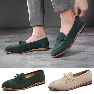 Zapatos Mocasines de Cuero Gamuza para Hombre Zapatos de Moda para Hombre Zapatos Casuales Calzado para Hombre Fiesta Boda Talla Grande