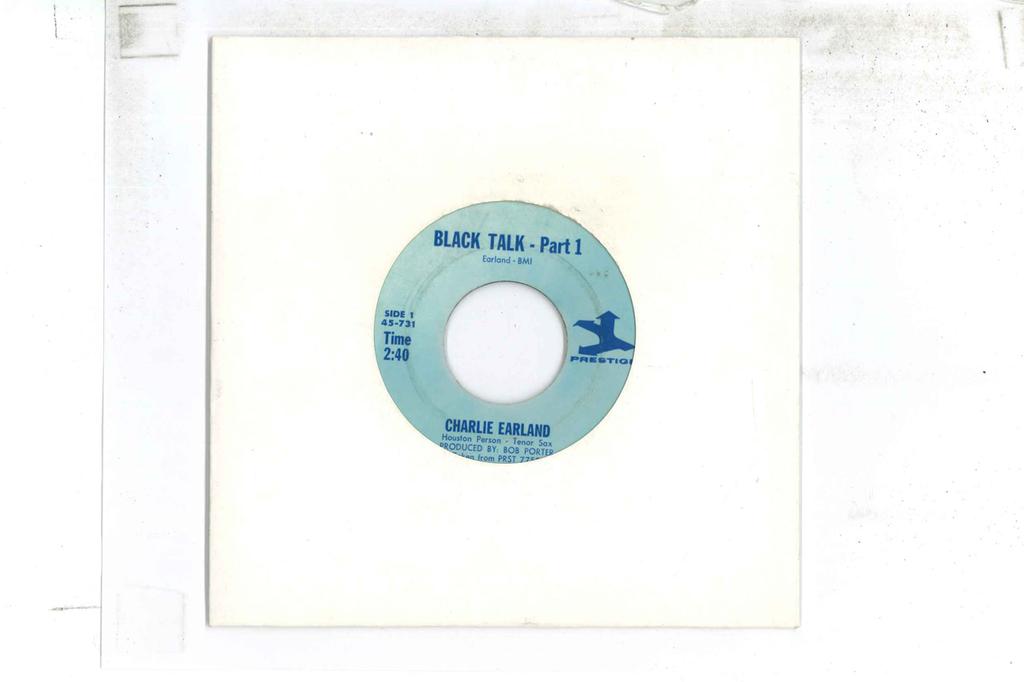 7inch Record CHARLIE EARLAND Black Talk 45731 PRESTIGE 1970 US SoulFunk Used