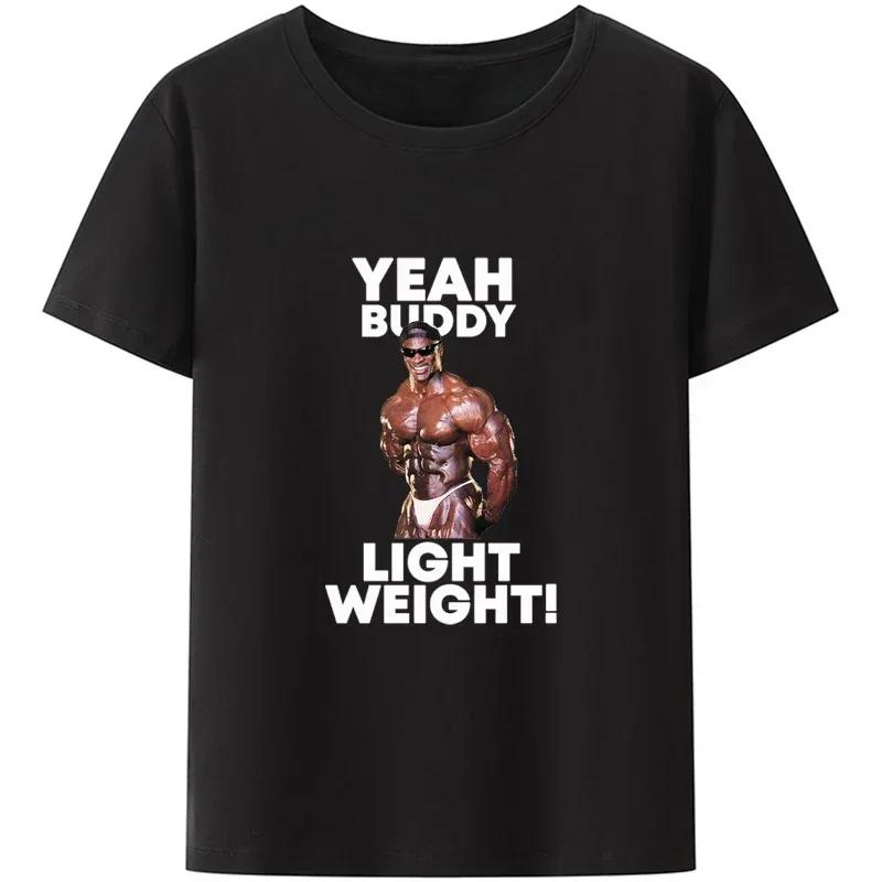 

Одяг для ЗАЛУ Ronnie Coleman Fit Футболка для тренувань для чоловіків Легка Базова Повсякденна Толстовка Новинка Дизайн Смішна XL фіолетовий