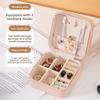 High End Jewelry Box Portable Item Ring Dust-proof Storage Earrings Small and Exquisite Jewelry Box