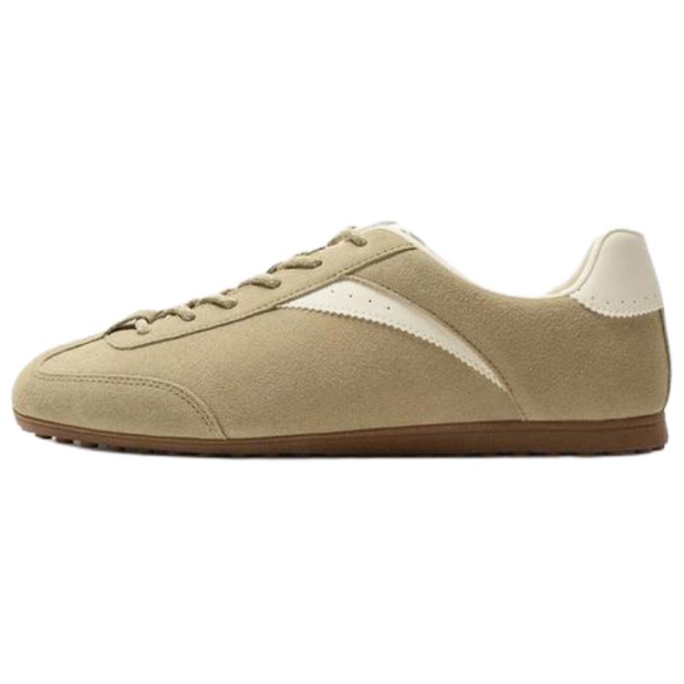 

ZARA Suede Retro Sneakers Beige White Womens 2253620107 39