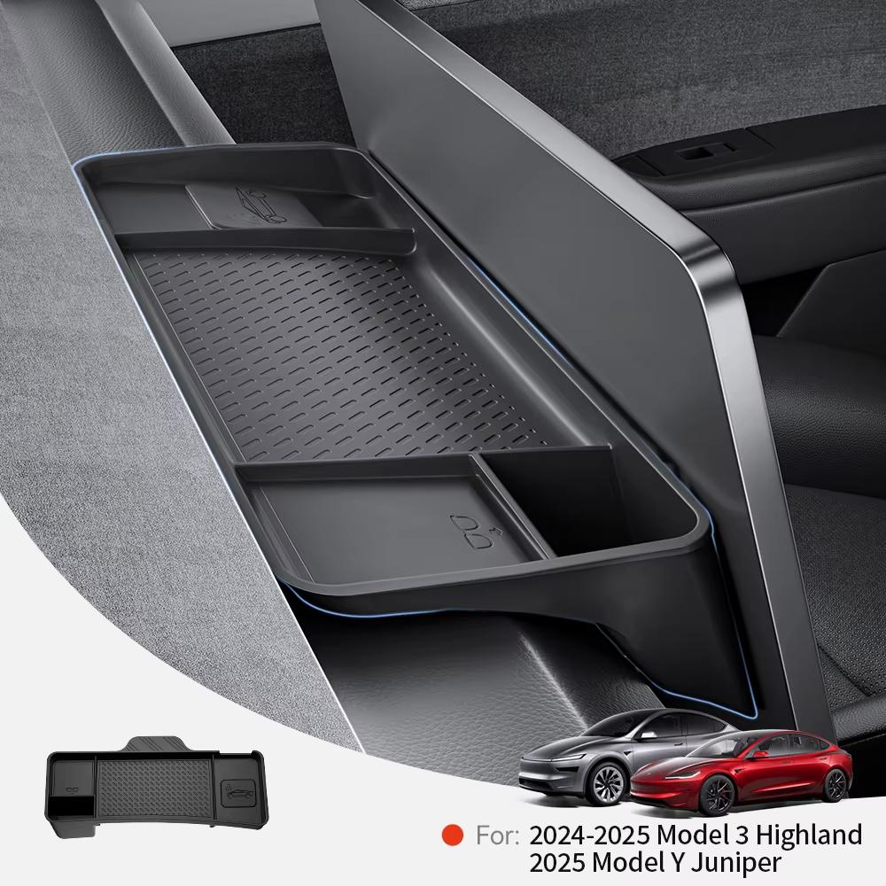 YZ For Tesla Model Y Juniper Model 3 Highland Rear Screen Storage box Organizer Dashboard bracket Tissue Box Tray Accessories