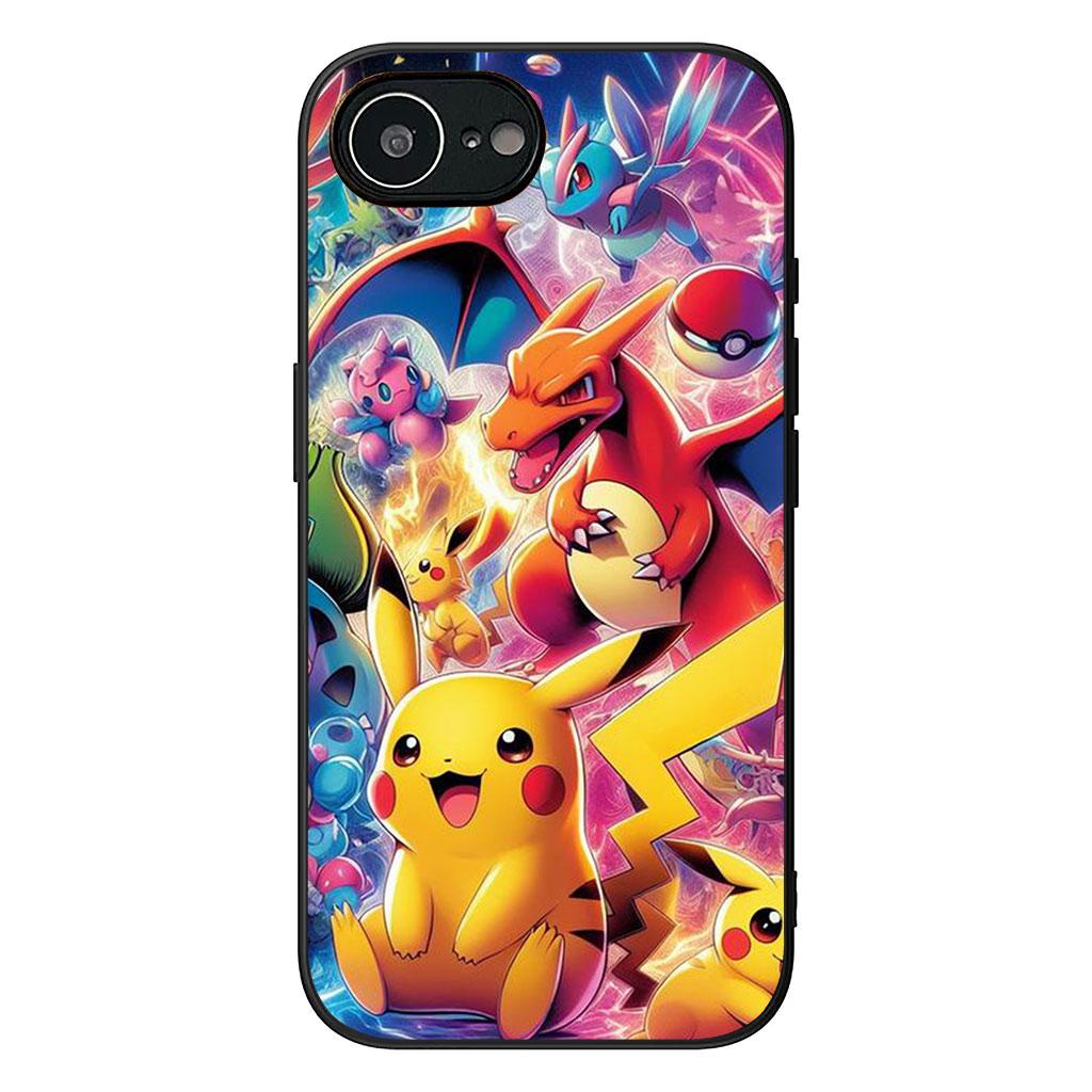 P-Pokemons GO Gengar P-Pikachus for Samsung Galaxy Note 20 Ultra 10 8 9 S10 Plus S8 A70 A24 A25 A21S A37 A57 A55 A7 Case Galaxy A70