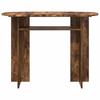 Console Table with Storage Smoked Oak Finish 100 x 39.5 x 75 cm