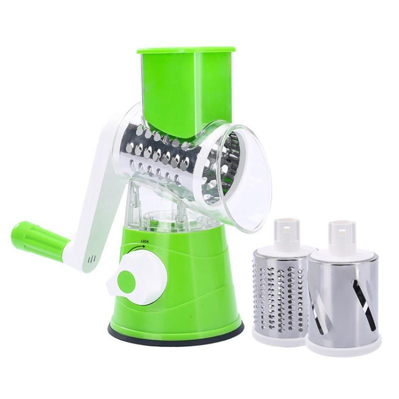 First-Gen Hand-Crank Multifunctional Vegetable Cutter & Grater