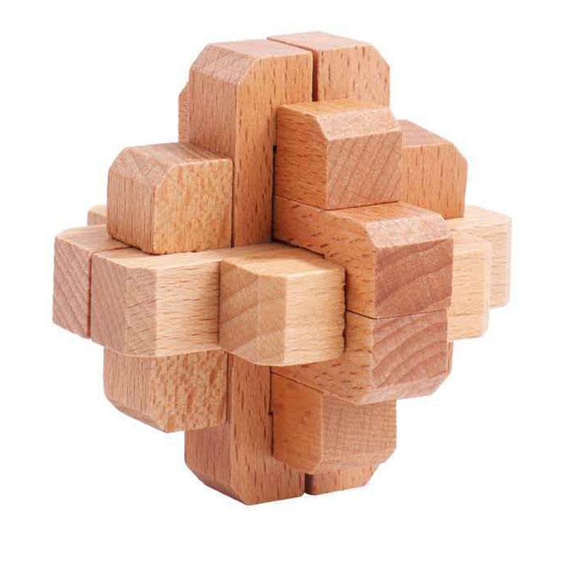 Luban Lock Hui Shou 3D Wooden Interlocking Brain Teaser Puzzles Adults Kids Very Difficult Iq Challenge Mind Educational Toys