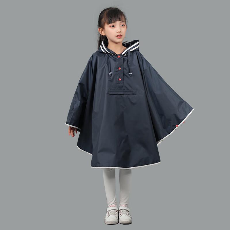 OEING Kids' Waterproof Hooded Rain Poncho