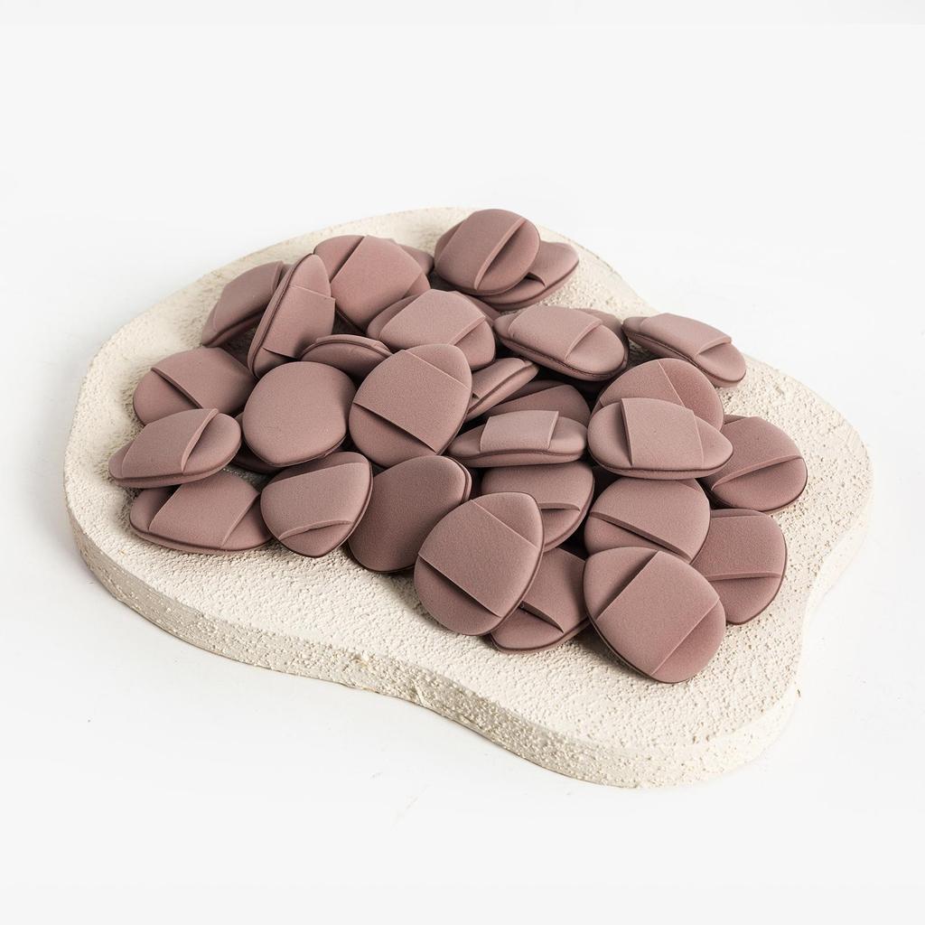 50pcs Finger Air Cushion Puffs, Mini Air Cushion, Wet and Dry Foundation Make-up Makeup Pad, Mini Travel Portable Finger Tip Makeup Sponge