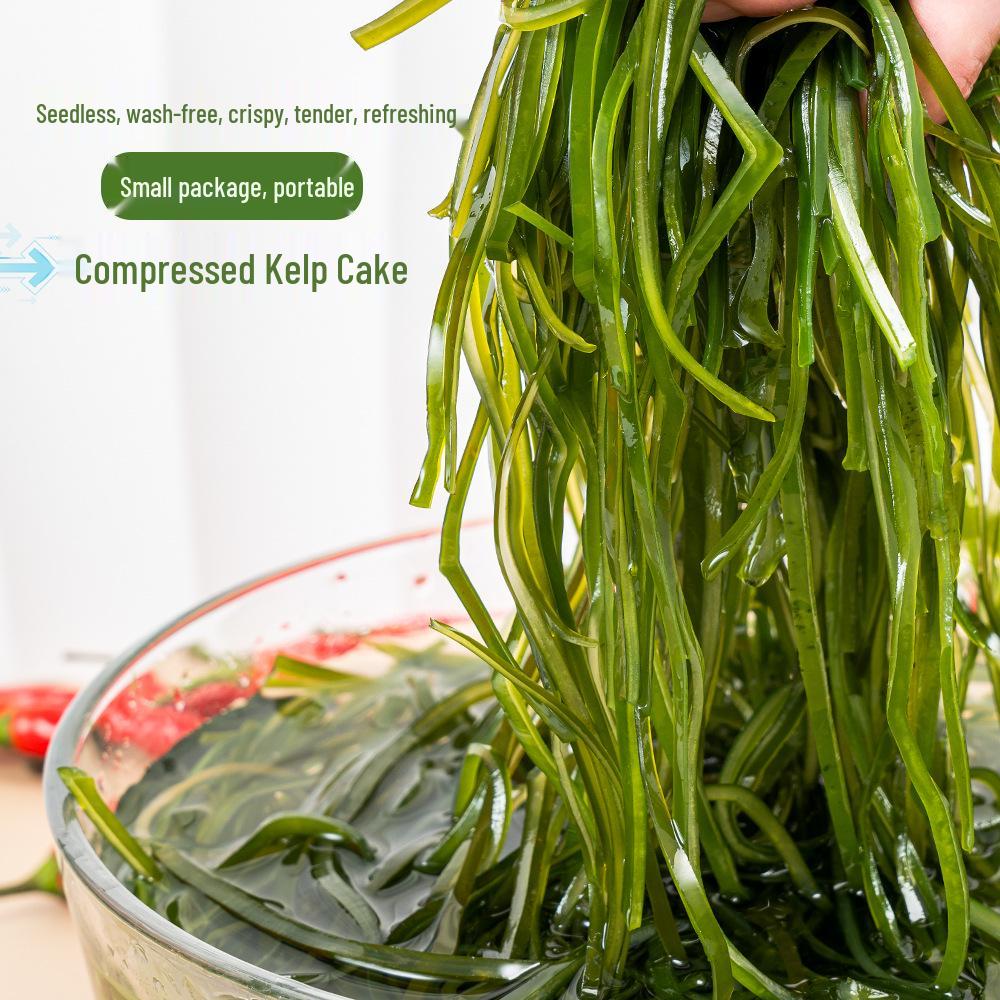Dalian Bamboo Island Compressed Kelp Shreds 16g Family Pack - Lightly Dried for Cold Salad.