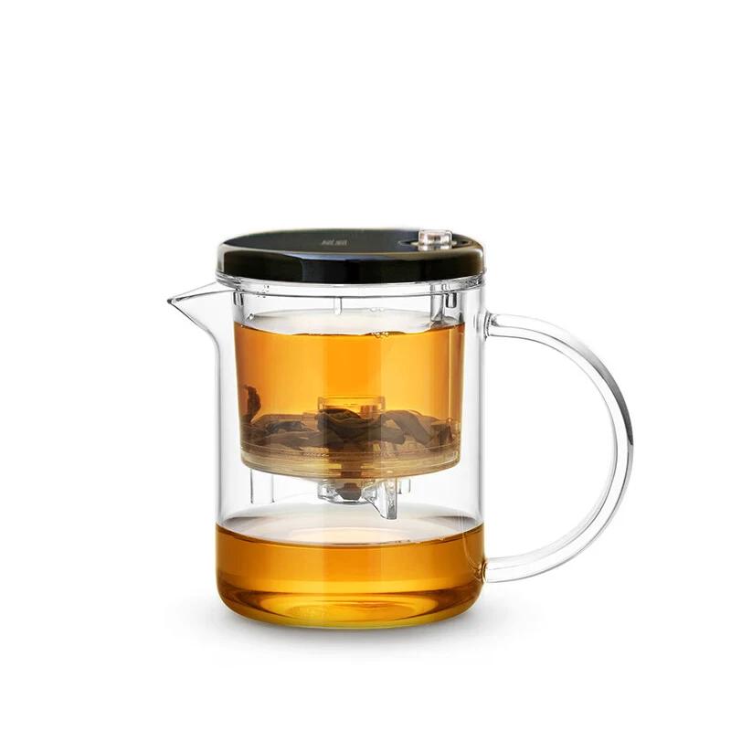 SAMADOYO Elegant Cup Insulation Separation Bubble Teapot Heat-resistant Glass Teapot Simple Filter Tea Cup