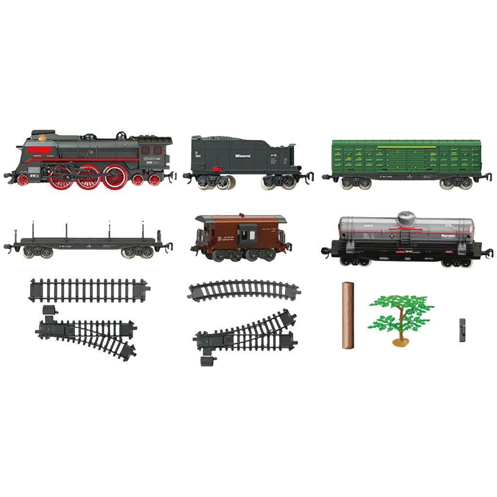 Electric RC Train Model, Train Model With Carriage And Long Track, Quality Gifts And Table Decoration For Teenagers And Adults