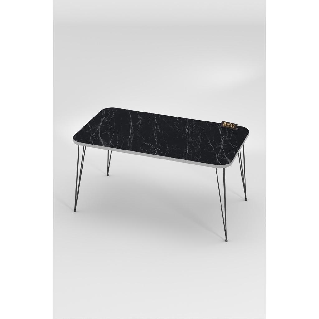 Coffee Table Kr Black Wire Leg Silver Walnut