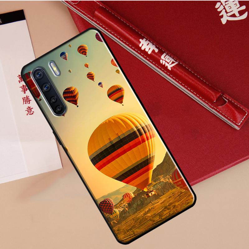 Hot Air Balloon Travel Mountain Case For Oppo A78 A38 A80 A60 A40 A18 A98 A58 A96 A76 A16 A94 A74 A54 A15 A17 A57 A77 A5 Pro