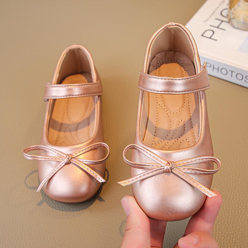 Pantofi adorabili pentru fete, cu fundă, de prințesă, din piele, cu talpă moale, pentru eleganți, pentru copii mici, fetițe și copii, perfecți pentru petreceri