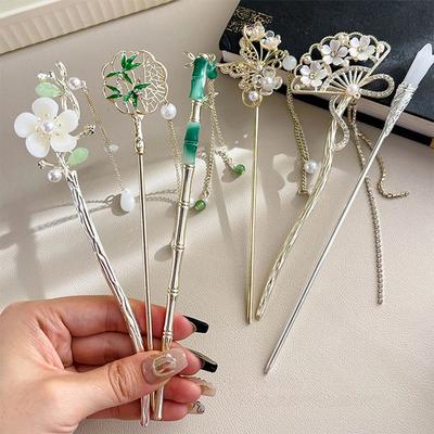 Women's Hair Needle Romantic Chinese Style Hair Accessory Alloy Jewelry Suitable for Daily Wear Gifts Girls Fashion Hairpin