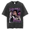 MJ Salute To Michael Jackson Classic Poster Graphic Print T-Shirt Men Women Streetwear Hip Hop Y2K Fashion Vintage Washed O-neck Cotton Oversized Top