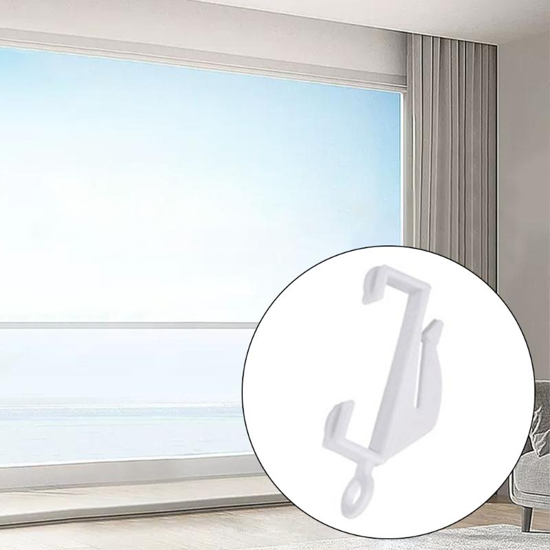 100Pcs Curtain Side Rails Rollers for Smooth Drapery Movement Living Room and Bedroom Curtain Track Pulleys Gliders Hook