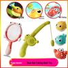 Kids' Luminous Fishing Bath Toy Set with Magnetic Rod & Net