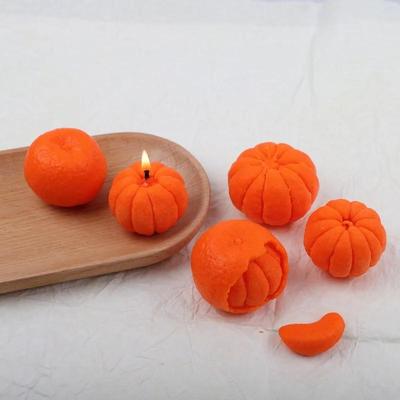 1 Stück Orange Form Wachs Dekorationsform Kreative Schälorange Duftkerze Silikonform