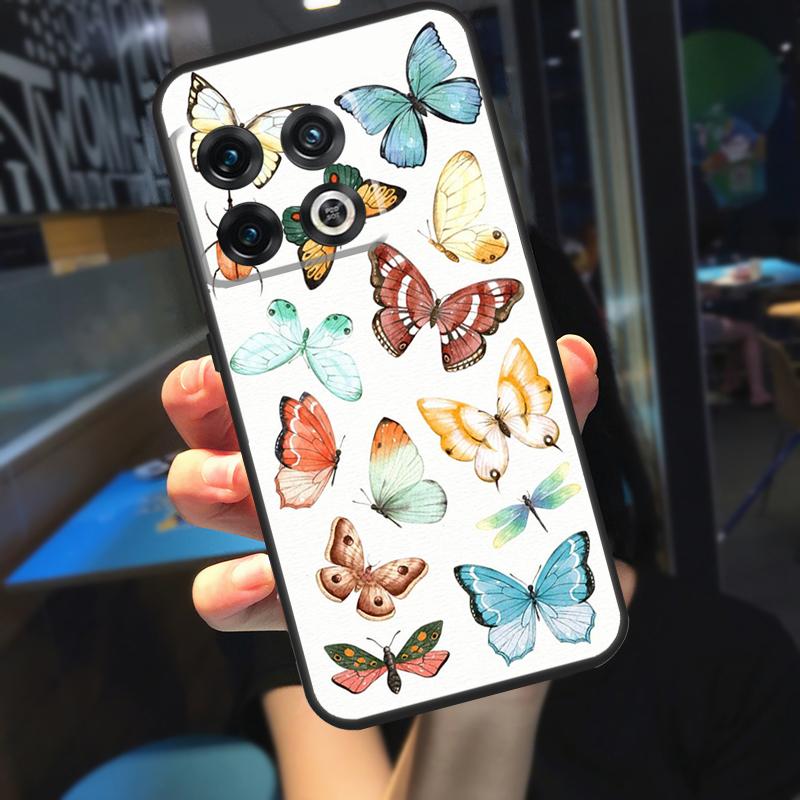Butterfly Flower Funda For OnePlus 10T 8T 9RT 12 13 13R 11 9 10 Pro OnePlus Nord 4 CE 2 3 Lite N20 N30 Case