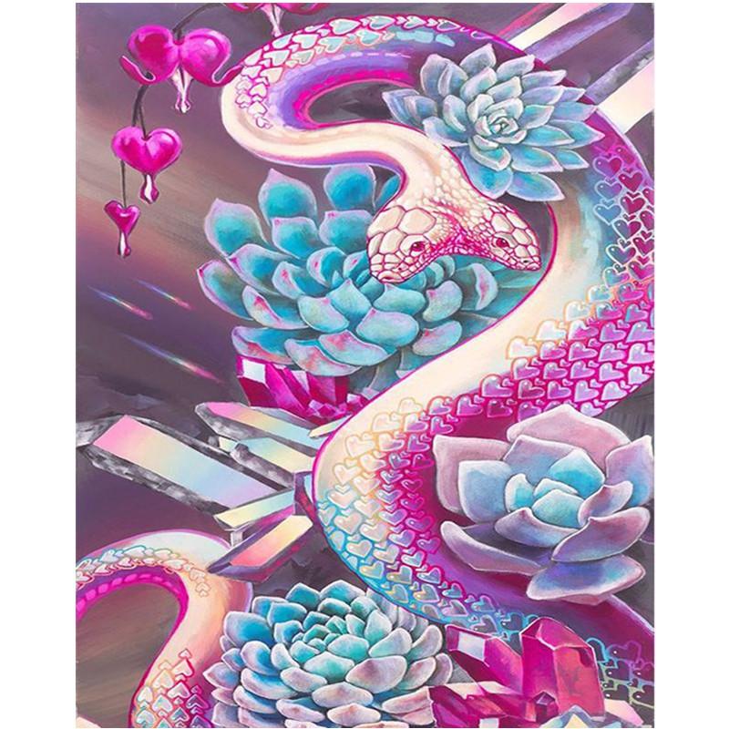 5D DIY Diamond Painting Cartoon Magic Dragon. Diamond Embroidery Cross Stitch Kit Rhinestone Mosaic Home Decor