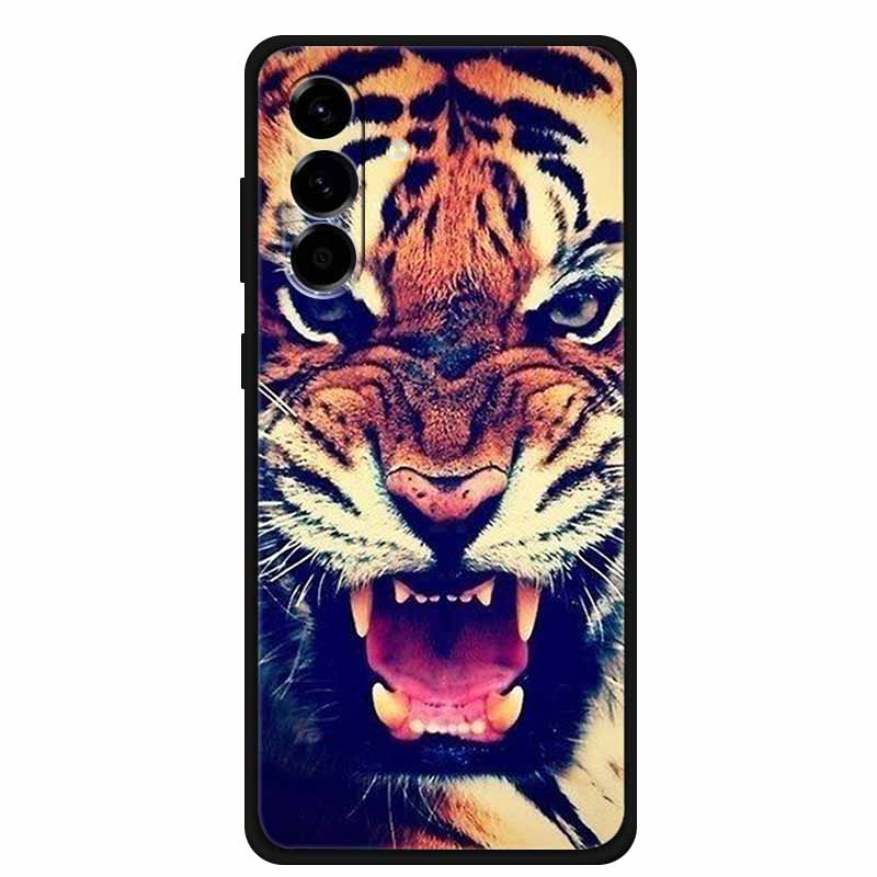 For Samsung Galaxy A56 Case Luxury Wolf Lion TPU Silicone Soft Back Cover for Samsung Galaxy A36 A26 5G Shockproof Bag Printed
