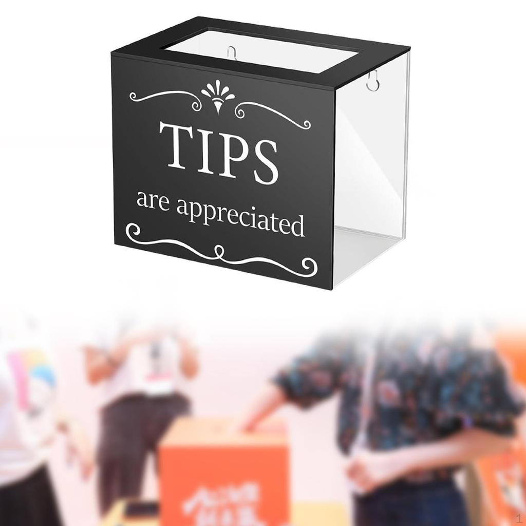 Tip Kutu Akrilik Bağış Toplama Çok Fonksiyonlu Barmen Yorum Oylama