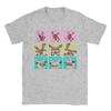 Printed Feline Physics Lab Vintage Cat Science Tshirts Unisexs Round Neck Top Tee Quantum Mechanics Cat Cotton Summer Tops