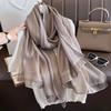 Luxury Brand Women Fashion Scarf Plain Solid Silk Linen Shawls Scarves Summer Lady Bandanas Foulard Hijab