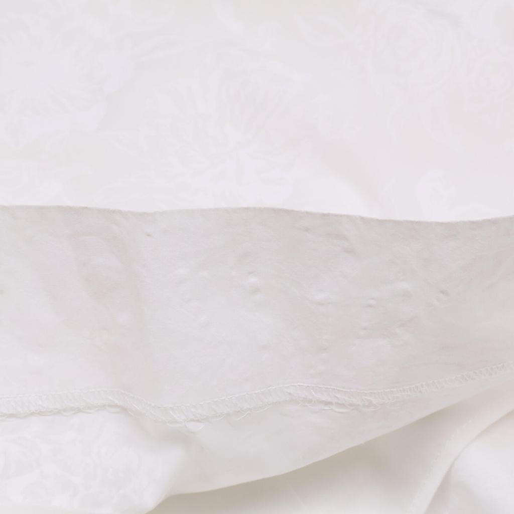 Ebure White 22Stainless Steel Pigment Flower Waist Rubber Wide Pants Bottoms 38 whiteUsed