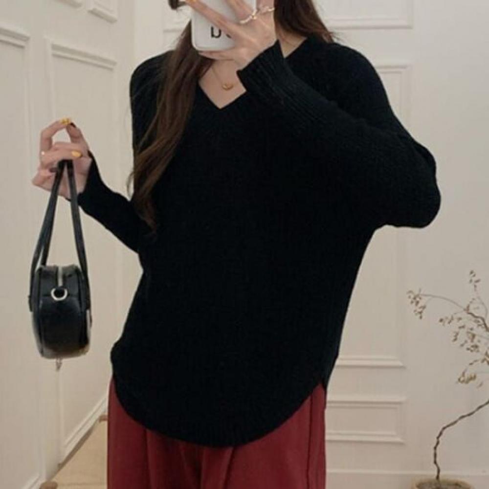 NaVaVa Men Simple Daily V Neck Long sleeVe Knit Nk2756