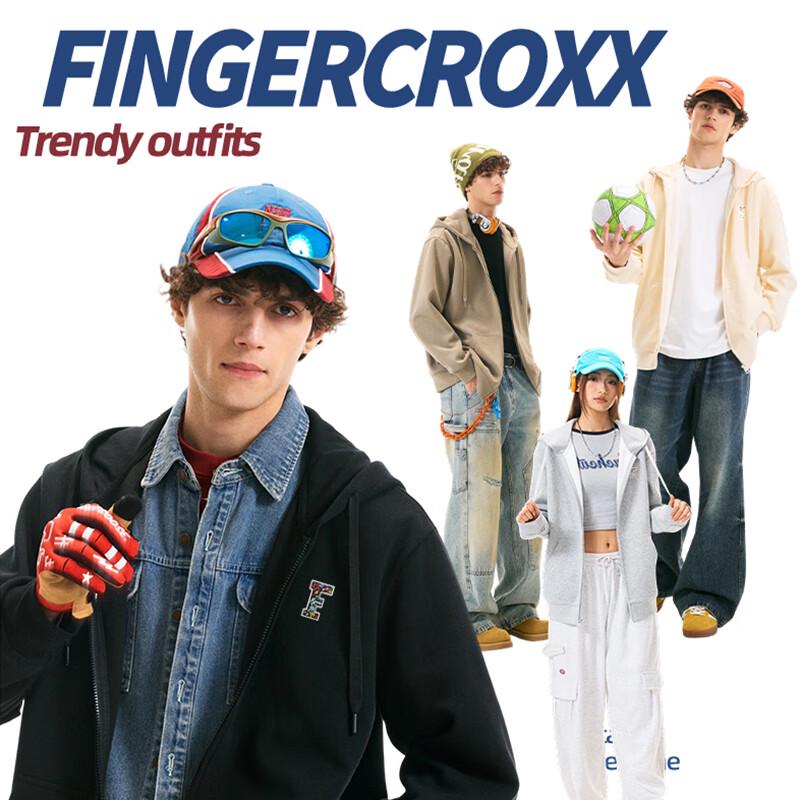 Fingercroxx Men's Korean Style Hooded Cardigan Sweatshirt